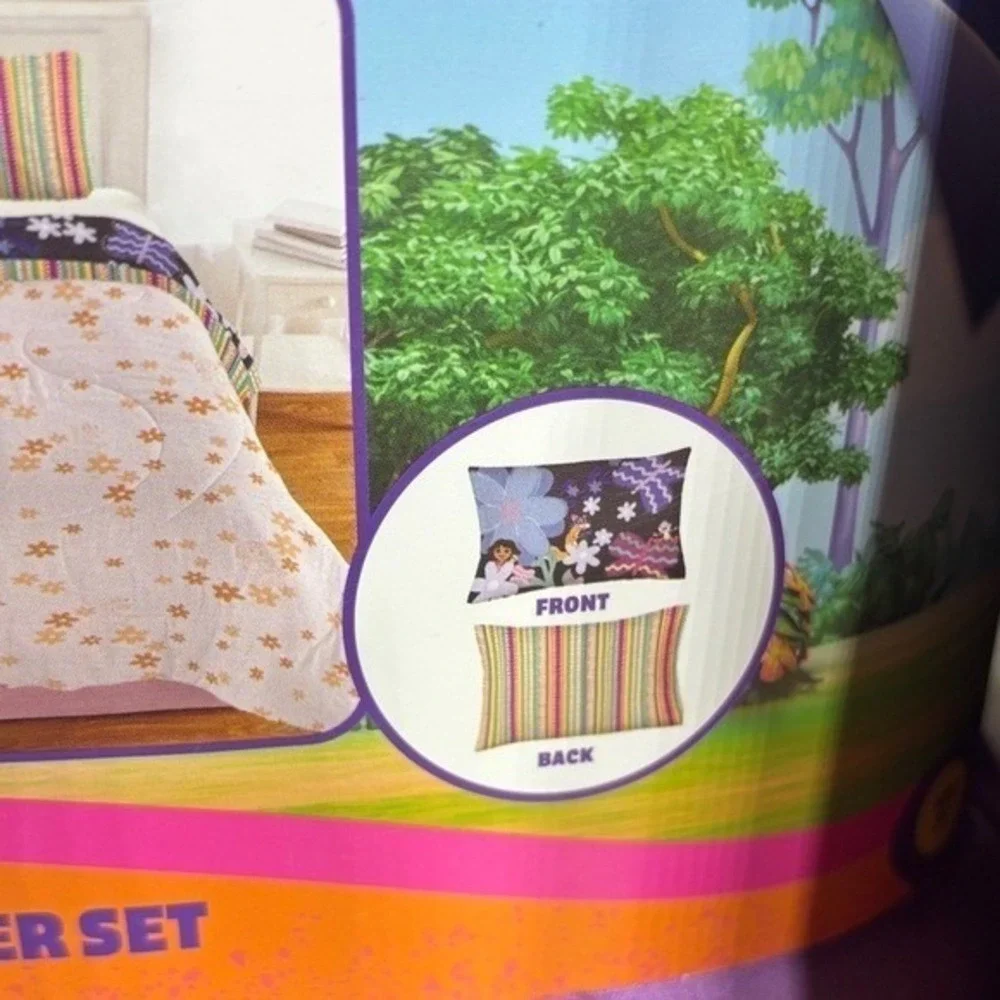 Dora the Explorer 2 Piece Purple Comforter Twin/ Full & 4 Piece Full Sheet Set